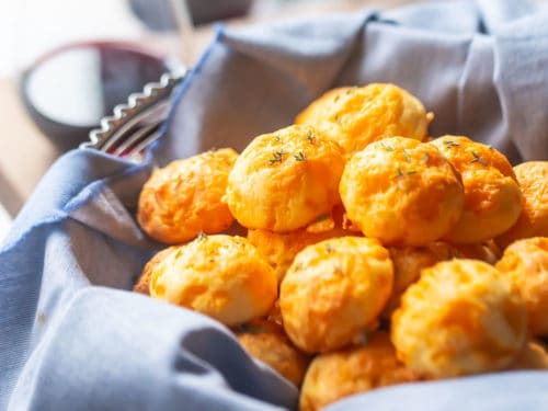 Cheese Puffs (Gougeres) -Baking a Moment