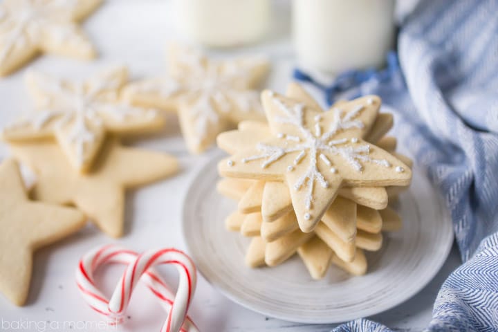 I make these vanilla cutout cookies every year, and they never disappoint! So easy to make, the dough is great to work with, and they absolutely, positively, DO NOT SPREAD when you bake them. Perfect for decorating with royal icing. food desserts cookies