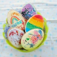 Decorating Easter Egg Cookies with Kids