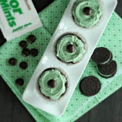 Mint Chocolate Cookie Cupcakes