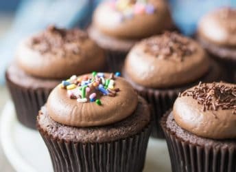 Simply Perfect Chocolate Cupcakes: the chocolaty-est cupcake you'll ever sink your teeth into! These are moist, soft, and so simple to make in just one bowl. food desserts cupcakes