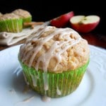 Apple Peanut Butter Muffins with Cinnamon Glaze by Meriem of Culinary Couture