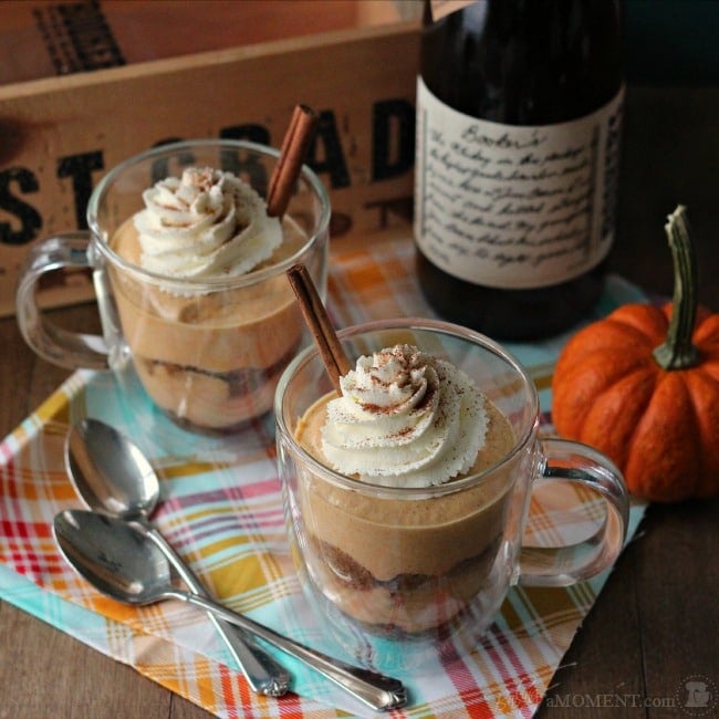Pumpkin Spice Latte Tiramisu Parfaits | Baking a Moment