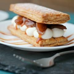 Caramelized Apple & Goat Cheese Mousse Mille Feuilles | Baking a Moment