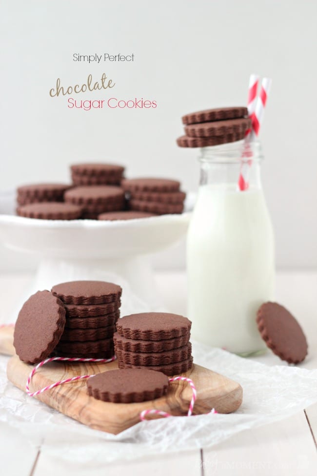 Chocolate Sugar Cookies | Baking a Moment