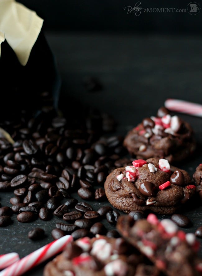 Peppermint Mocha Cookies | Baking a Moment