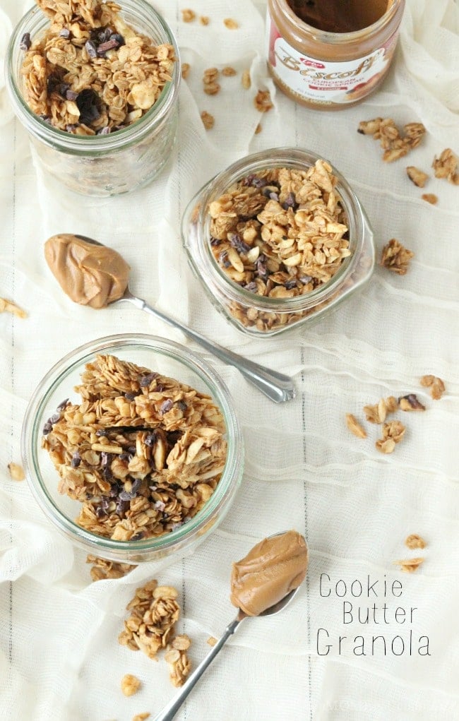 Cookie Butter Granola with Cacao Nibs | Baking a Moment
