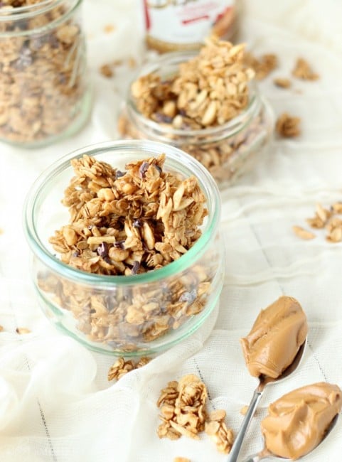 Cookie Butter Granola Clusters with Cacao Nibs - Baking A Moment