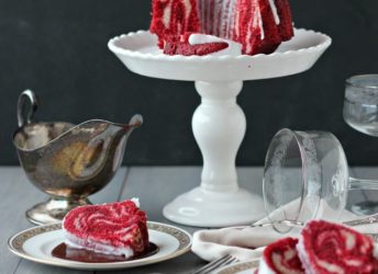 Red Velvet Zebra Bundt Cake | Baking a Moment