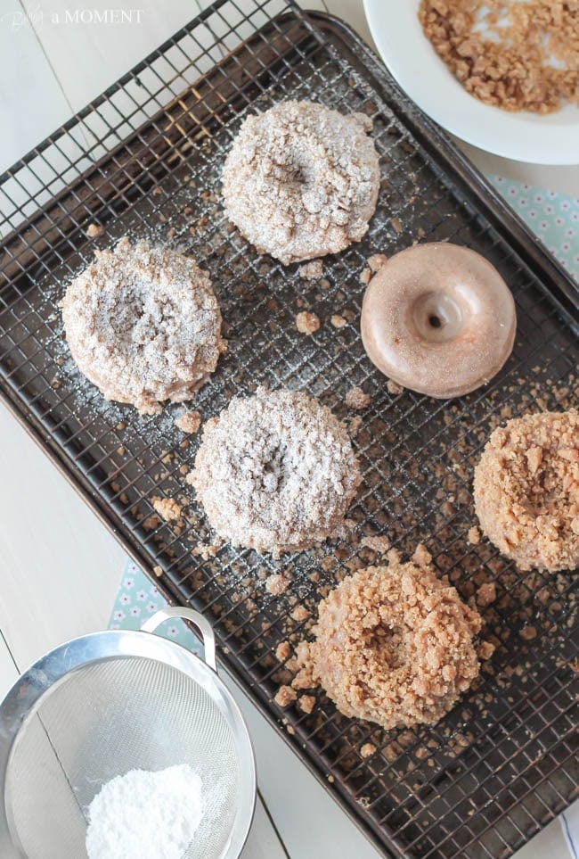 Homemade Crumb Donuts | Baking a Moment