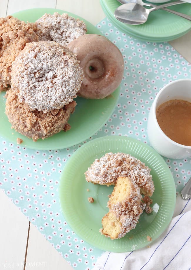 Homemade Crumb Donuts | Baking a Moment