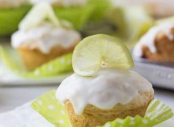Coconut Lime Glazed Muffins | Baking a Moment