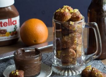 Citrus-y Beer Pretzel Bites with Nutella Dip | Baking a Moment