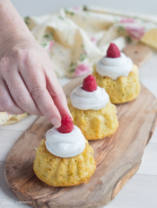 Orange Raspberry Mini Bundt Cakes | Baking a Moment