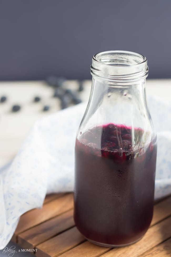 Blueberry Lavender Simple Syrup | Baking a Moment