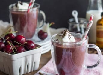 Cherry Almond Mocha Smoothie | Baking a Moment