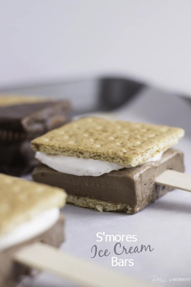 S'mores Ice Cream Bars | Baking a Moment