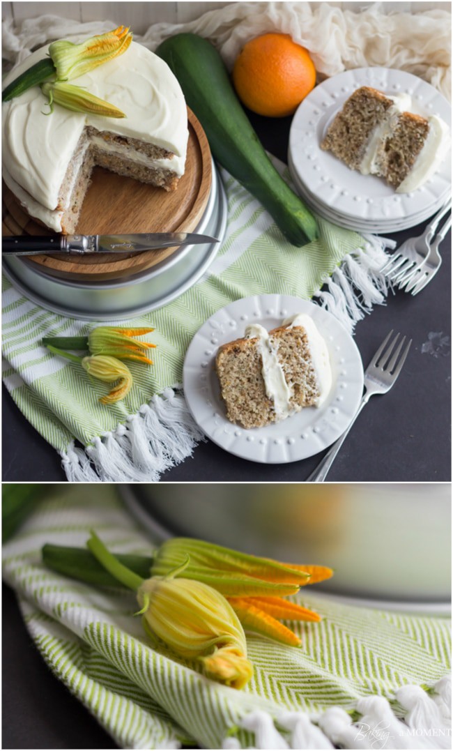 Zucchini Cake with Cream Cheese Frosting | Baking a Moment