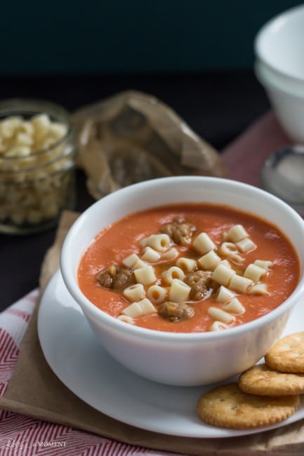 Easy, Make Ahead Blender Tomato Soup - Baking A Moment