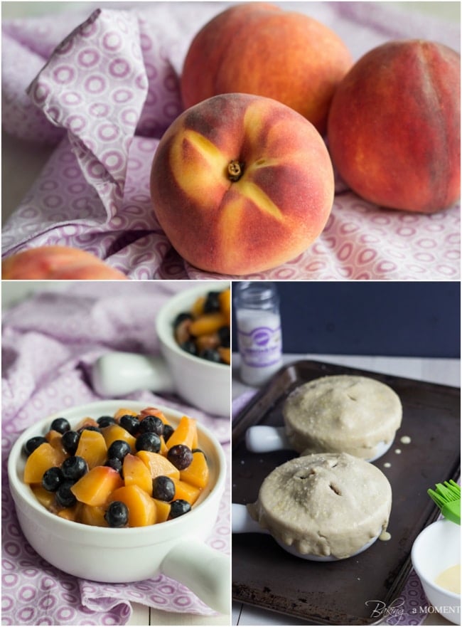 Peach Blueberry Pot Pies | Baking a Moment