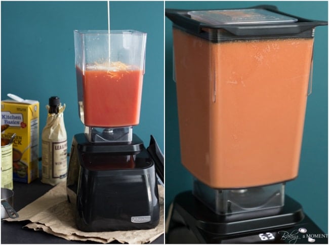 Easy, Make Ahead Blender Tomato Soup | Baking a Moment