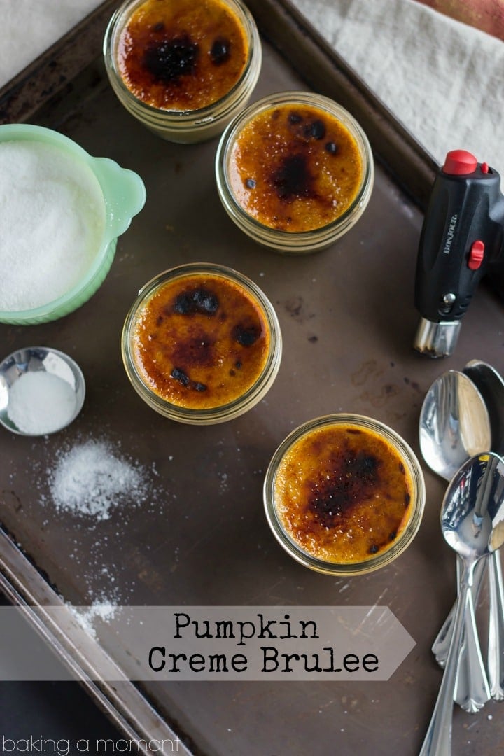 Something a bit different from the same old pie- this Pumpkin Creme Brulee is so silky smooth! With brown sugar and fall spices, it's one of the easiest recipes you'll ever bake! 