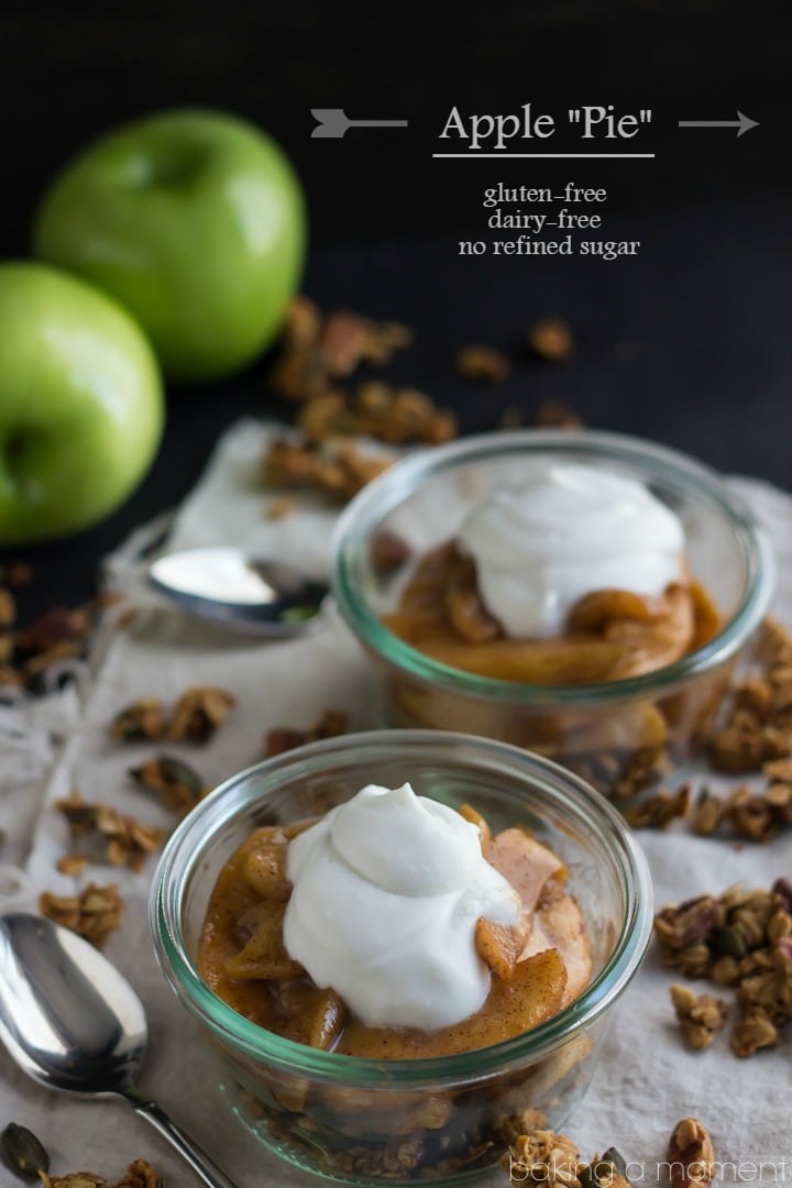 So delicious I couldn't believe it was gluten-free!  And dairy-free too!  The best granola recipe ever for fall, and everything's sweetened with maple syrup so there's no refined sugar.  It's just like apple pie!  