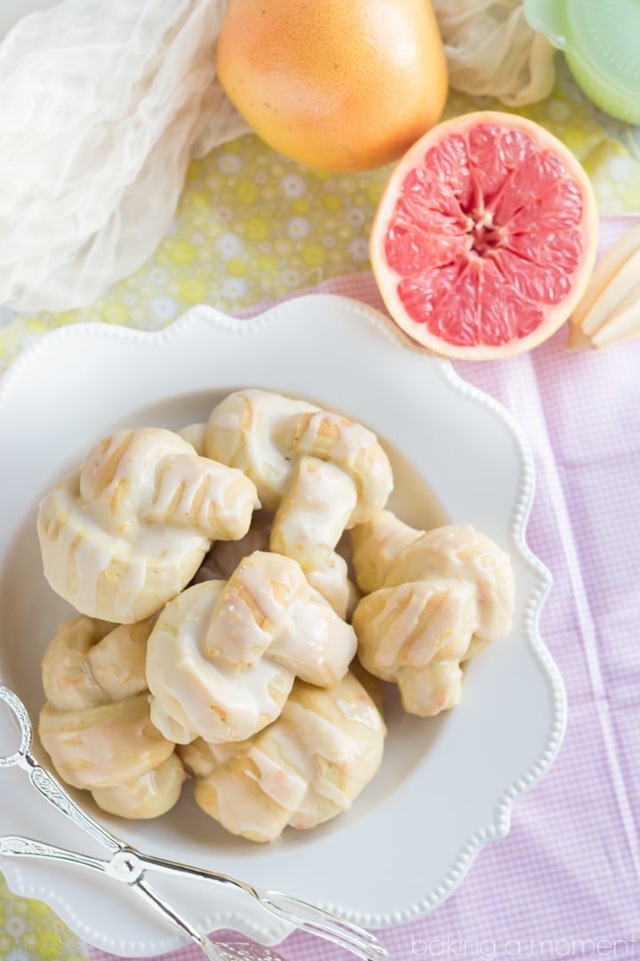 Grapefruit Bowknots- These were so pillowy soft and I loved the bright citrus flavor!   Perfect for a brunch ;)  