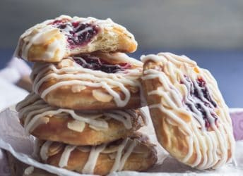 Blackberry Ginger Danish- The filling is a flavor bomb! So crazy good with that buttery pastry and then the toasted almonds and vanilla bean glaze. Definitely making these again!