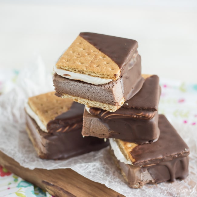 S'mores Ice Cream Bars | Baking a Moment