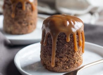 This Sticky Toffee Pudding dessert tastes just like a Dark & Stormy cocktail- full of spicy ginger with a nice boozy kick from the dark rum. The cake is so moist it melts in your mouth, and the buttery caramel sauce takes it completely over the top!