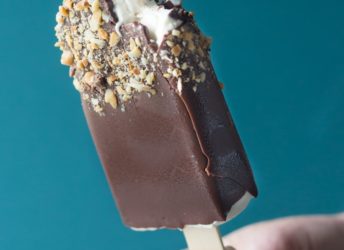 Toffee Almond Ice Cream Pops- these were amazing and SO simple to make!