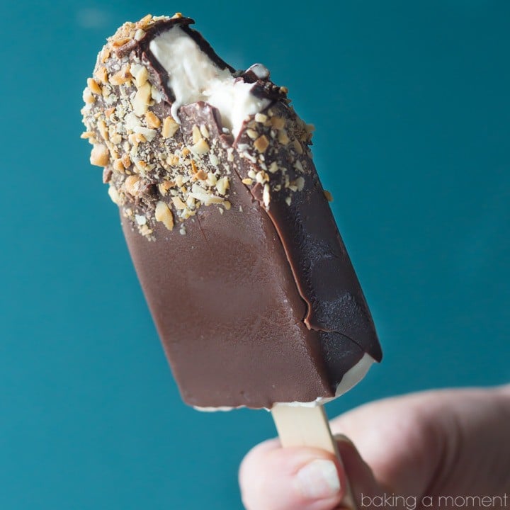 Toffee Almond Ice Cream Pops- these were amazing and SO simple to make! 
