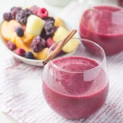 Frozen Sangria Slushies! Omg never again will I spend hours marinating fruit in wine. Just plop it in the blender and whiz! This is life changing.