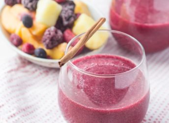 Frozen Sangria Slushies! Omg never again will I spend hours marinating fruit in wine. Just plop it in the blender and whiz! This is life changing.