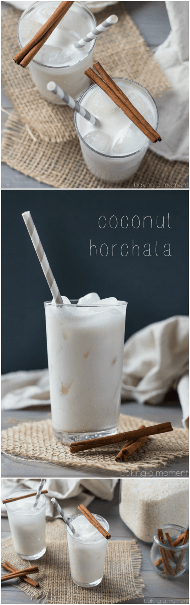 Coconut Horchata- tastes just like a rice pudding milkshake, with a hint of tropical coconut :) 