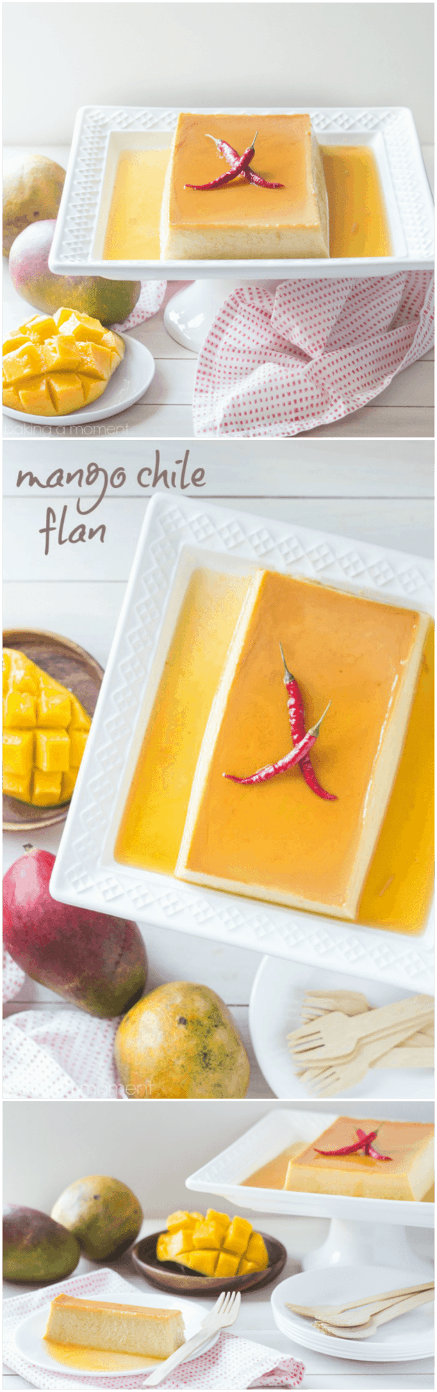 Mango Chile Flan- LOVED the hint of spice in this fruity custard! Surprisingly simple to make too ;) 