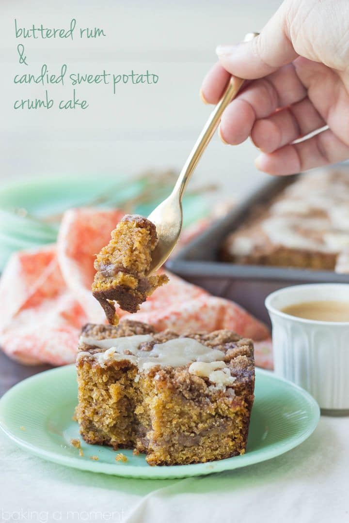 Buttered Rum and Sweet Potato Crumb Cake #grandbabycakesbook