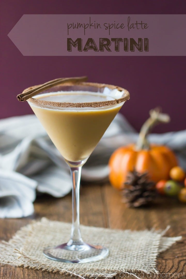Pumpkin Spice Latte Martini- LOVED this drink! So much delicious fall flavor, just like a Starbucks PSL but BOOZY! 
