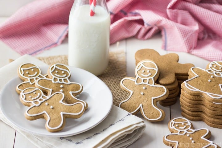 The best gingerbread cookie recipe I've ever tried- these kept their neat edges while baking and didn't spread at all! Tons of flavor, and a really nice texture too that's not too hard to bite :)