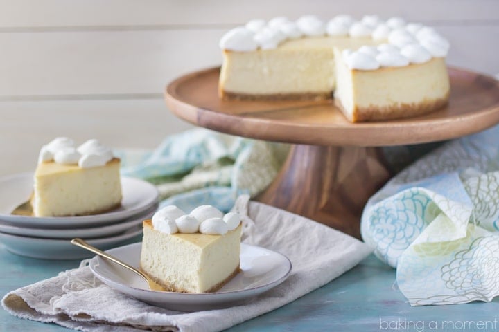 Perfection! This cheesecake was dense and creamy, and I loved the buttery vanilla wafer crust. #savetimetips https://www.pinterest.com/pamcookingspray/ #spon
