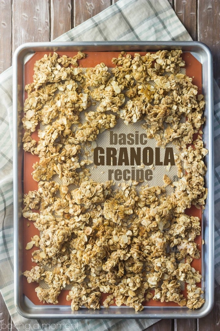 Best ever basic granola recipe- this can be customized in a million different ways, but it's really amazing as-is too! 