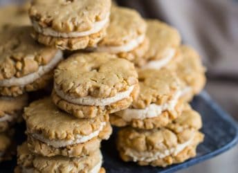 These homemade Do-Si-Dos were even better than the original Girl Scout Cookie! Loved the crunchy peanut butter oatmeal cookies, and could've eaten that peanut butter creme filling with a spoon!