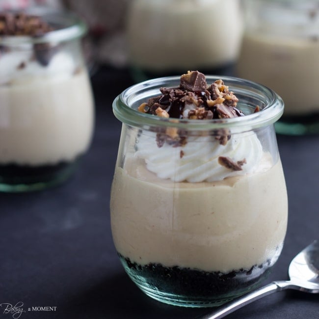 No-Bake Peanut Butter Pie Jars