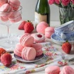 Strawberry Rose Macarons