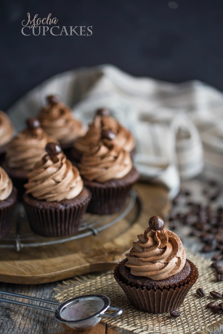 Mocha Cupcakes: Omg so good! If you like coffee and chocolate, you'll LOVE this cupcake recipe!