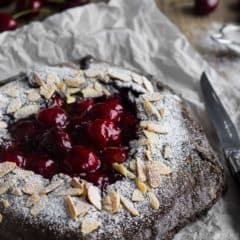 Chocolate Cherry Galette- such a simple dessert for summer and I loved the flavor combo!