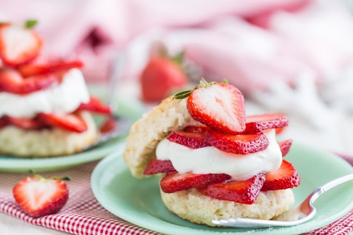 Simply Perfect Strawberry Shortcake- a summer staple! This version is made the old-fashioned way. #StrawberryShortcakeDay #finestberries @DriscollsBerry