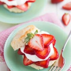Simply Perfect Strawberry Shortcake- a summer staple! This version tastes exactly like what my grandmother used to make. #StrawberryShortcakeDay #finestberries @DriscollsBerry