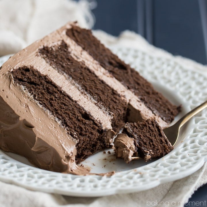 Simply Perfect Chocolate Cake: this is the BEST chocolate cake recipe out there. So simple to make, moist, and with tons of dark chocolate-y flavor!